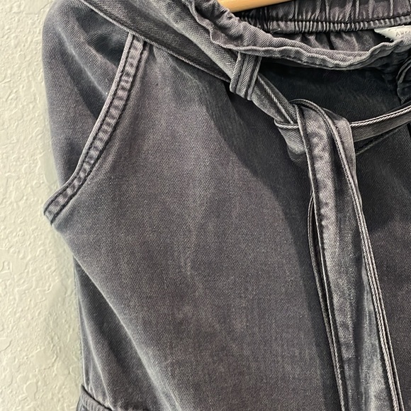 American Eagle high waisted distressed cargo jogger pants with belt - Picture 3 of 12